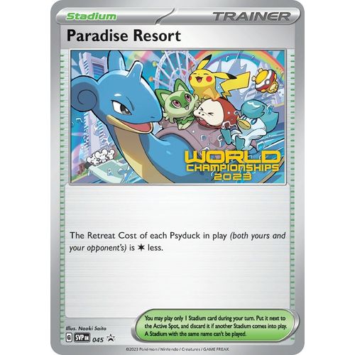 Paradise Resort - 045 (World Championships 2023) (045) (SV: Scarlet & Violet Promo Cards) - PokéBox Australia