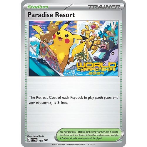 Paradise Resort - 150 (World Championships 2024) (150) (SV: Scarlet & Violet Promo Cards) - PokéBox Australia