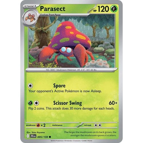 Parasect (005/159) (SV09: Journey Together) - PokéBox Australia