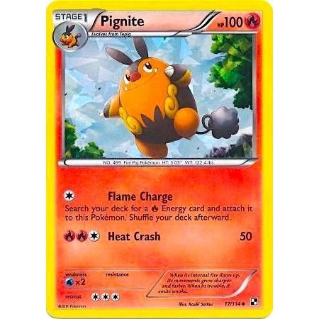 Pignite - 17/114 (Cracked Ice Holo) (017/114) (Miscellaneous Cards & Products) - PokéBox Australia