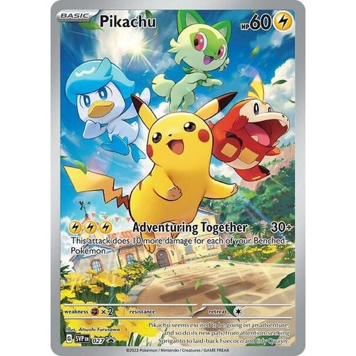 Pikachu - 027 (027) (SV: Scarlet & Violet Promo Cards) - PokéBox Australia