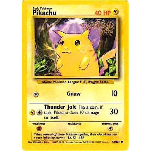 Pikachu - 58/102 (PokeTour 1999) (058/102) (Miscellaneous Cards & Products) - PokéBox Australia