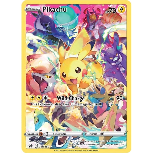 Pikachu (Secret) (160/159) (Crown Zenith) - PokéBox Australia