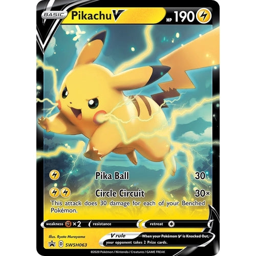 Pikachu V - SWSH063 (SWSH063) (SWSH: Sword & Shield Promo Cards) - PokéBox Australia