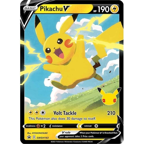 Pikachu V - SWSH143 (SWSH143) (SWSH: Sword & Shield Promo Cards) - PokéBox Australia