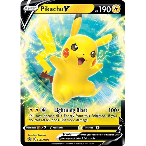 Pikachu V - SWSH198 (SWSH198) (SWSH: Sword & Shield Promo Cards) - PokéBox Australia