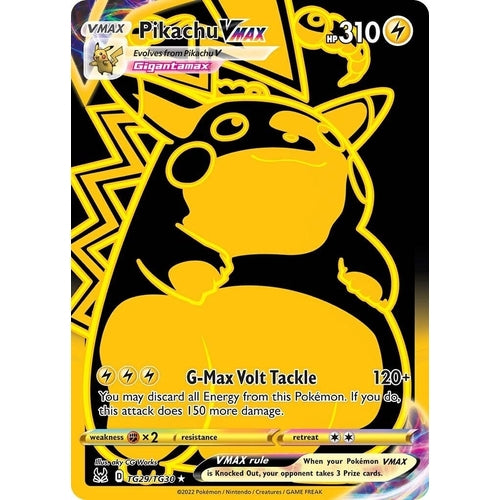 Pikachu VMAX (Secret) (TG29/TG30) (SWSH11: Lost Origin Trainer Gallery) - PokéBox Australia