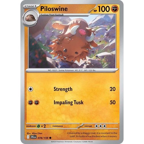Piloswine (078/159) (SV09: Journey Together) - PokéBox Australia