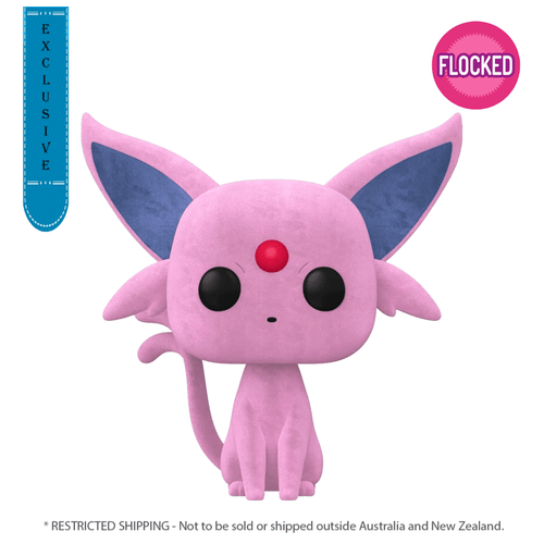 Pokémon - Espeon Flocked Pop! Vinyl - PokéBox Australia
