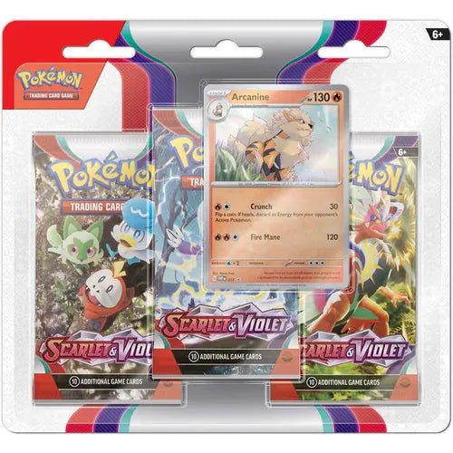 POKÉMON TCG Scarlet & Violet 1 Three - Booster Blister - PokéBox Australia