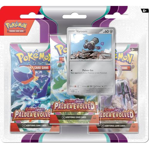 POKÉMON TCG Scarlet & Violet 2: Paldea Evolved Three - Booster Blister - PokéBox Australia