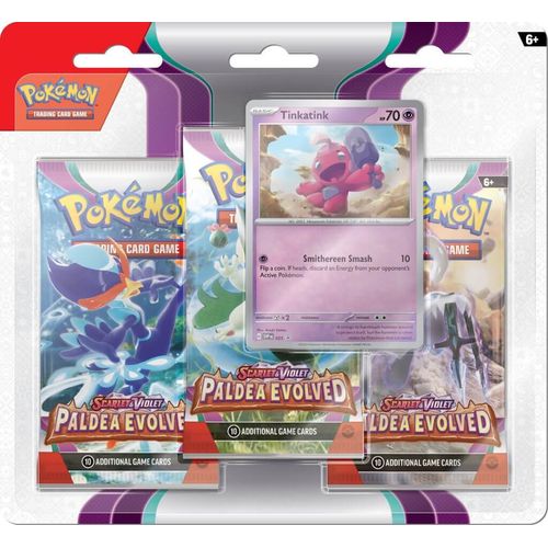 POKÉMON TCG Scarlet & Violet 2: Paldea Evolved Three - Booster Blister - PokéBox Australia