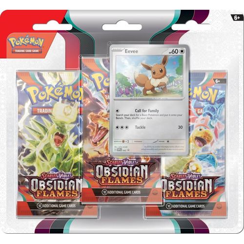 POKÉMON TCG Scarlet & Violet 3: Obsidian Flames Three Booster Blister - PokéBox Australia