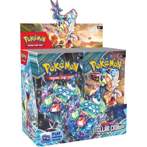 POKÉMON TCG Scarlet & Violet 7: Stellar Crown Sealed Case 6x Booster Box - PokéBox Australia