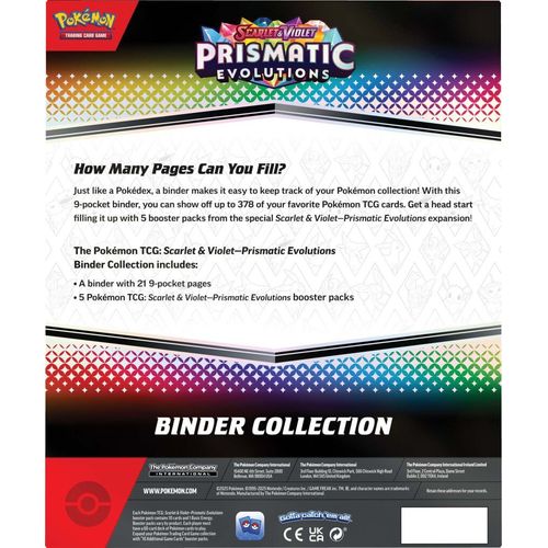 POKÉMON TCG Scarlet & Violet 8.5: Prismatic Evolutions Binder Collection - PokéBox Australia