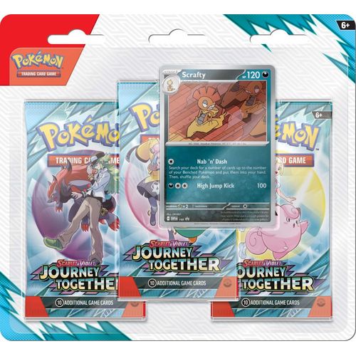POKÉMON TCG Scarlet & Violet 9: Journey Together Three Booster Blister - PokéBox Australia