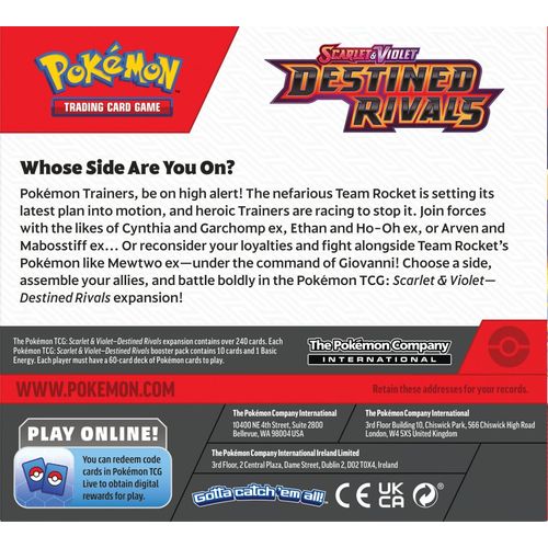 POKÉMON TCG Scarlet & Violet: Destined Rivals Booster Box - PokéBox Australia