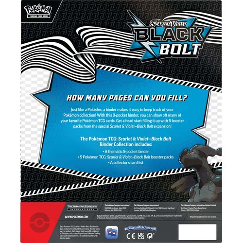 Pokémon TCG: Scarlet & Violet—Black Bolt Binder Collection - PokéBox Australia