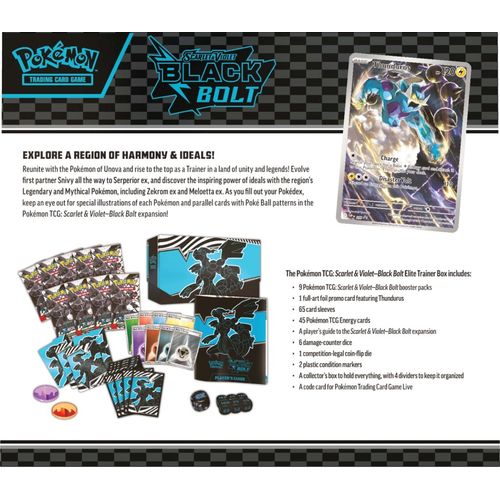 Pokémon TCG: Scarlet & Violet—Black Bolt Elite Trainer Box (ETB) - PokéBox Australia