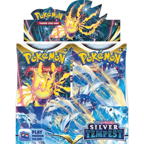 POKÉMON TCG Sword and Shield 12 - Silver Tempest Sealed Case X6 Booster Box - PokéBox Australia