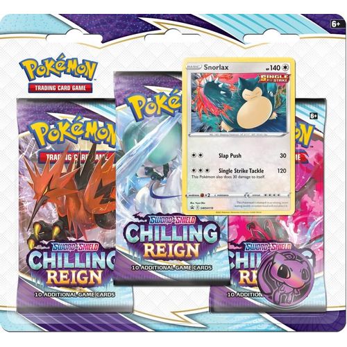 POKÉMON TCG Sword and Shield - Chilling Reign Three Booster Blister - PokéBox Australia
