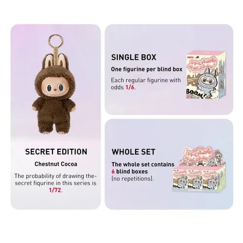 POP MART: THE MONSTERS - Exciting Macaron Vinyl Face Plush Pendant Blind Box - PokéBox Australia