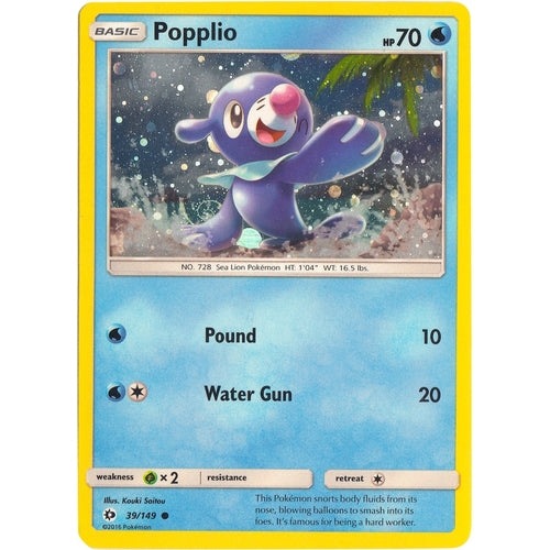 Popplio - 39/149 (Cosmos Holo) (039/149) (Miscellaneous Cards & Products) - PokéBox Australia