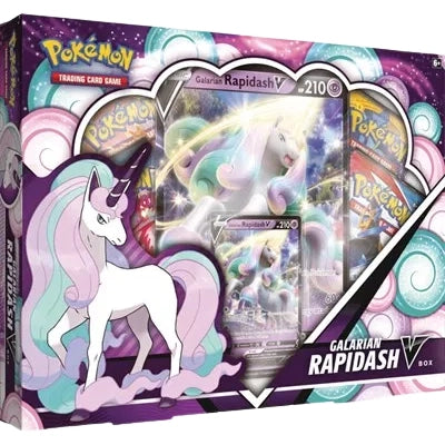 Pokemon TCG: Galarian Rapidash V Collection Box - PokéBox Australia