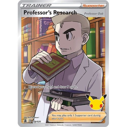 Professor's Research (Full Art) (024/025) (Celebrations) - PokéBox Australia