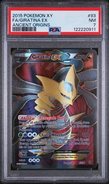 PSA NM 7 - FA/GIRATINA EX ANCIENT ORIGINS 2015 POKEMON XY ANCIENT ORIGINS - PokéBox Australia