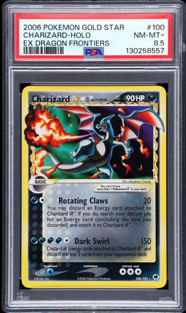 PSA NM - MT+ 8.5 - CHARIZARD - HOLO EX DRAGON FRONTIERS 2006 POKEMON EX DRAGON FRONTIERS - PokéBox Australia