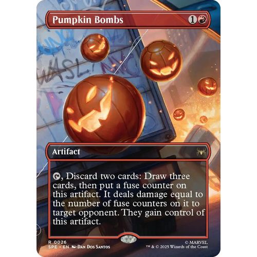 Pumpkin Bombs (Borderless) (26) (Marvel's Spider - Man: Eternal - Legal) - PokéBox Australia