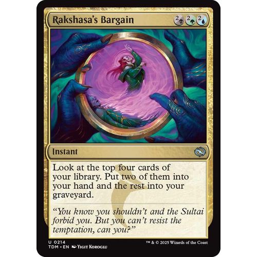 Rakshasa's Bargain (214) (Tarkir: Dragonstorm) - PokéBox Australia
