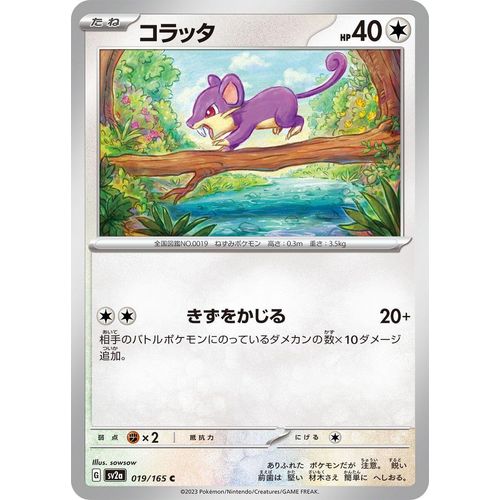 Rattata (019/165) (SV2a: Pokemon Card 151) - PokéBox Australia