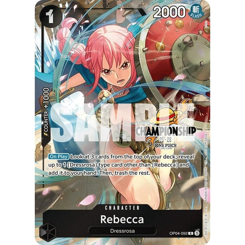 Rebecca (CS 25 - 26 Celebration Pack) (OP04 - 092) (One Piece Promotion Cards) - PokéBox Australia