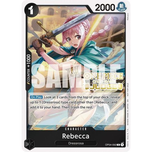 Rebecca (Judge Pack Vol. 6) (OP04 - 092) (One Piece Promotion Cards) - PokéBox Australia