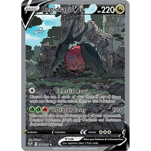 Regidrago V (Alternate Full Art) (184/195) (SWSH12: Silver Tempest) - PokéBox Australia
