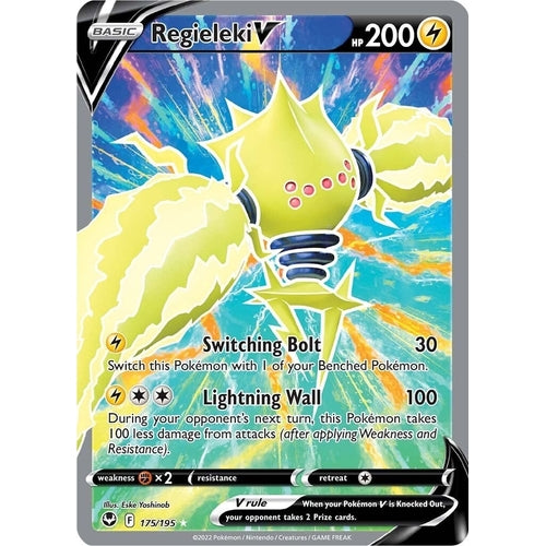 Regieleki V (Full Art) (175/195) (SWSH12: Silver Tempest) - PokéBox Australia