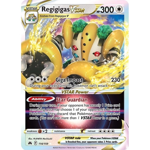 Regigigas VSTAR (114/159) (Crown Zenith) - PokéBox Australia
