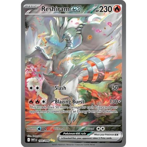 Reshiram ex (166/086) (SV: White Flare) - PokéBox Australia