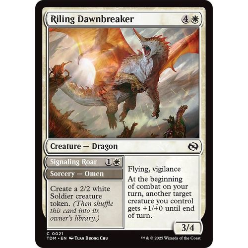 Riling Dawnbreaker (21) (Tarkir: Dragonstorm) - PokéBox Australia