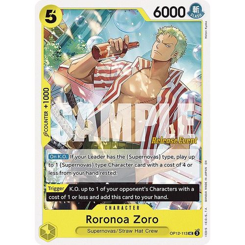 Roronoa Zoro (113) (OP12 - 113) (Legacy of the Master Release Event Cards) - PokéBox Australia