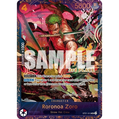 Roronoa Zoro (CS 25 - 26 3rd Place) (ST21 - 015) (One Piece Promotion Cards) - PokéBox Australia