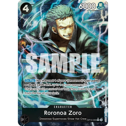 Roronoa Zoro - OP10 - 095 (Alternate Art) (OP10 - 095) (Premium Booster - The Best - Vol. 2) - PokéBox Australia