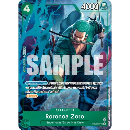 Roronoa Zoro - PRB02 - 006 (Alternate Art) (PRB02 - 006) (Premium Booster - The Best - Vol. 2) - PokéBox Australia