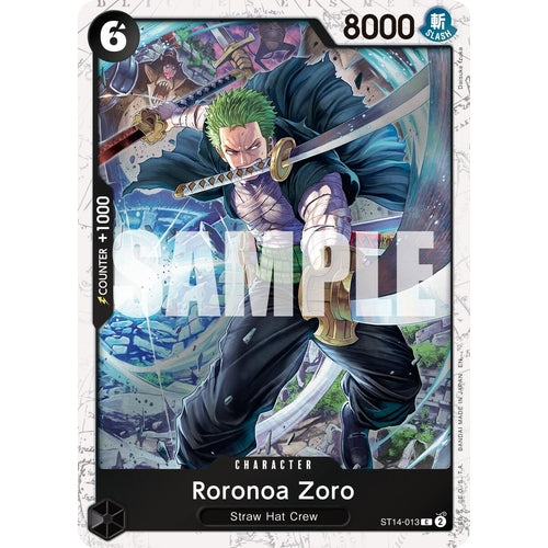 Roronoa Zoro - ST14 - 013 (Pirate Foil) (ST14 - 013) (Premium Booster - The Best - Vol. 2) - PokéBox Australia
