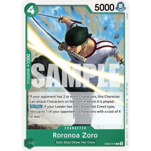 Roronoa Zoro (Tournament Pack 2025 Vol. 3) (EB02 - 019) (One Piece Promotion Cards) - PokéBox Australia