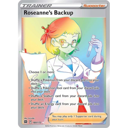 Roseanne's Backup (Secret) (180/172) (SWSH09: Brilliant Stars) - PokéBox Australia
