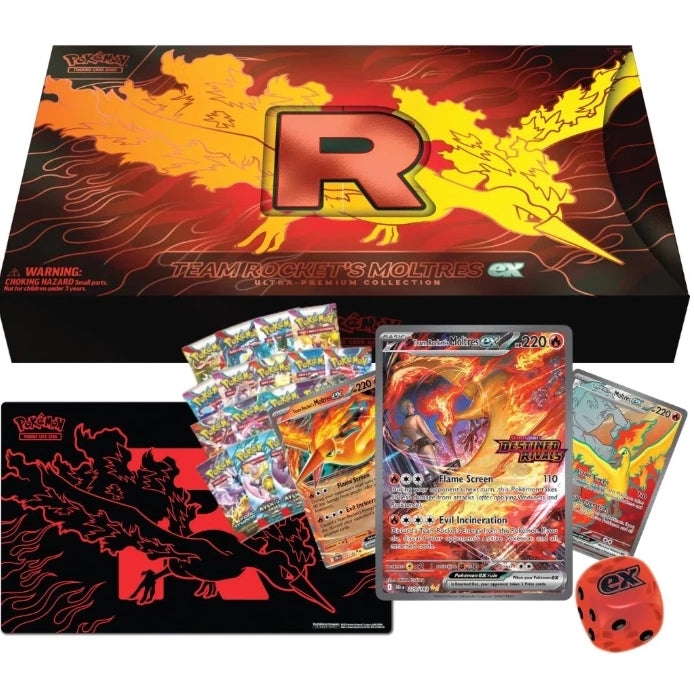 Pokémon TCG: Team Rocket's Moltres ex Ultra Premium Collection - PokéBox Australia