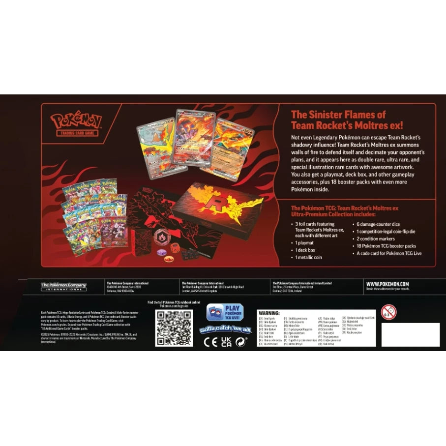 Pokémon TCG: Team Rocket's Moltres ex Ultra Premium Collection - PokéBox Australia